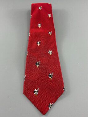 Vintage Ferrell Reed Nordstrom Red Christmas Santa Men's Tie 3 1/2" x  59" NWT